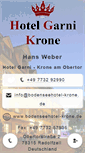 Mobile Screenshot of bodenseehotel-krone.com